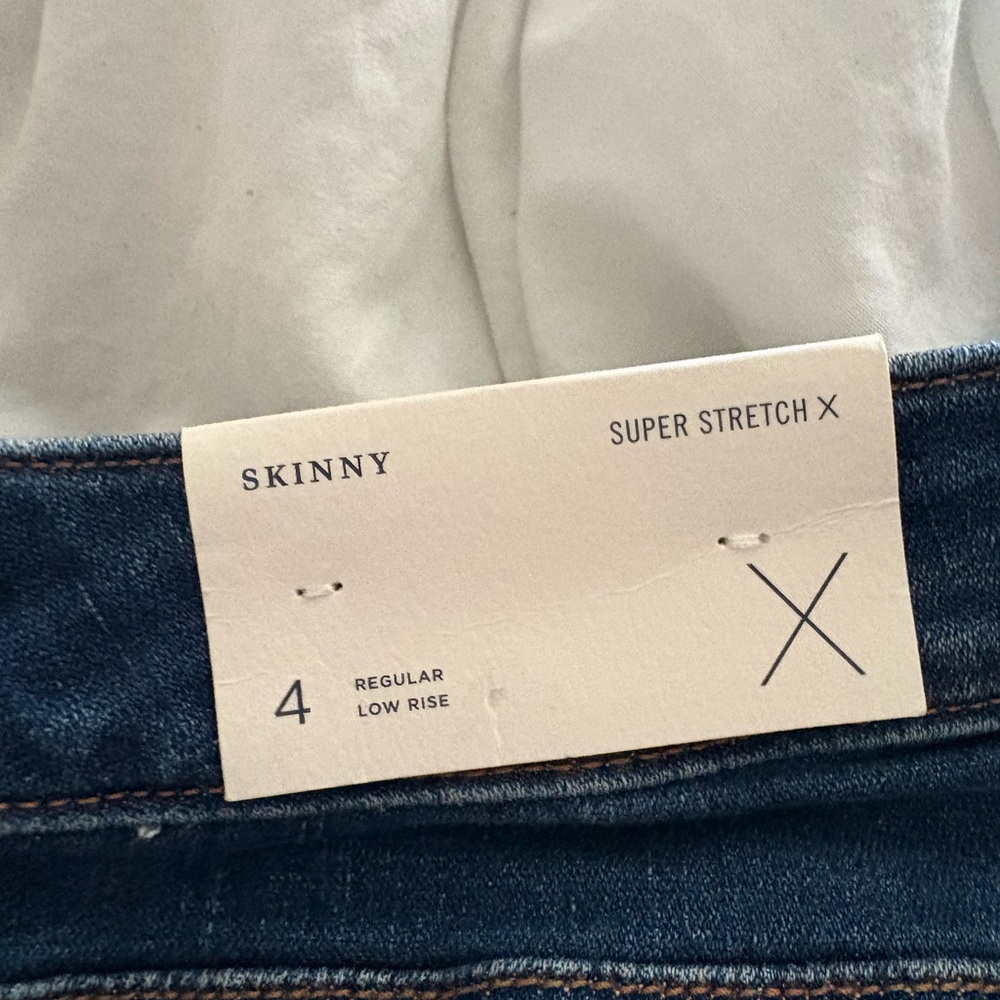 American Eagle Outfitters Blue Skinny Jeans Distressed - Picture 5 of 5